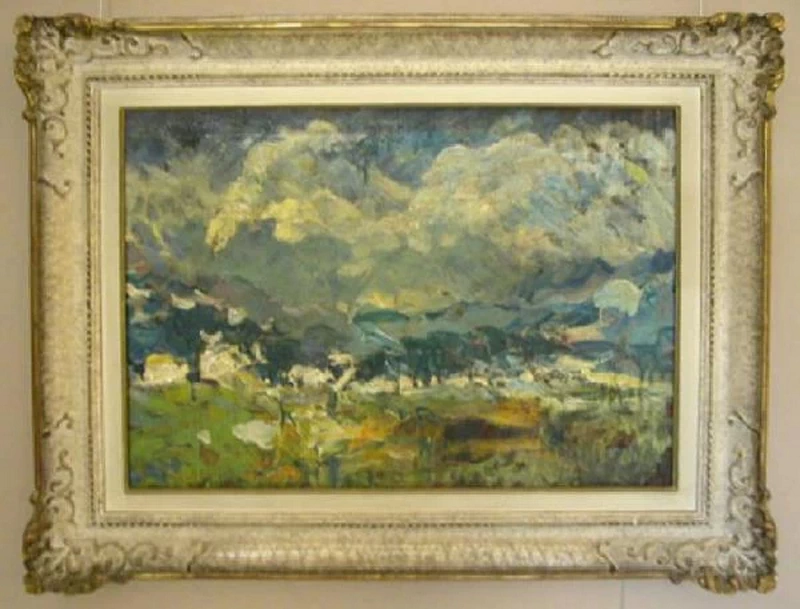 Paesaggio con montagne - Galleria d'Arte Moderna. Collezione Grassi, Milano